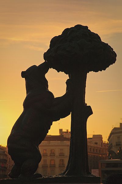 Fotografía del Oso y el Madroño de la Puerta del Sol, Madrid