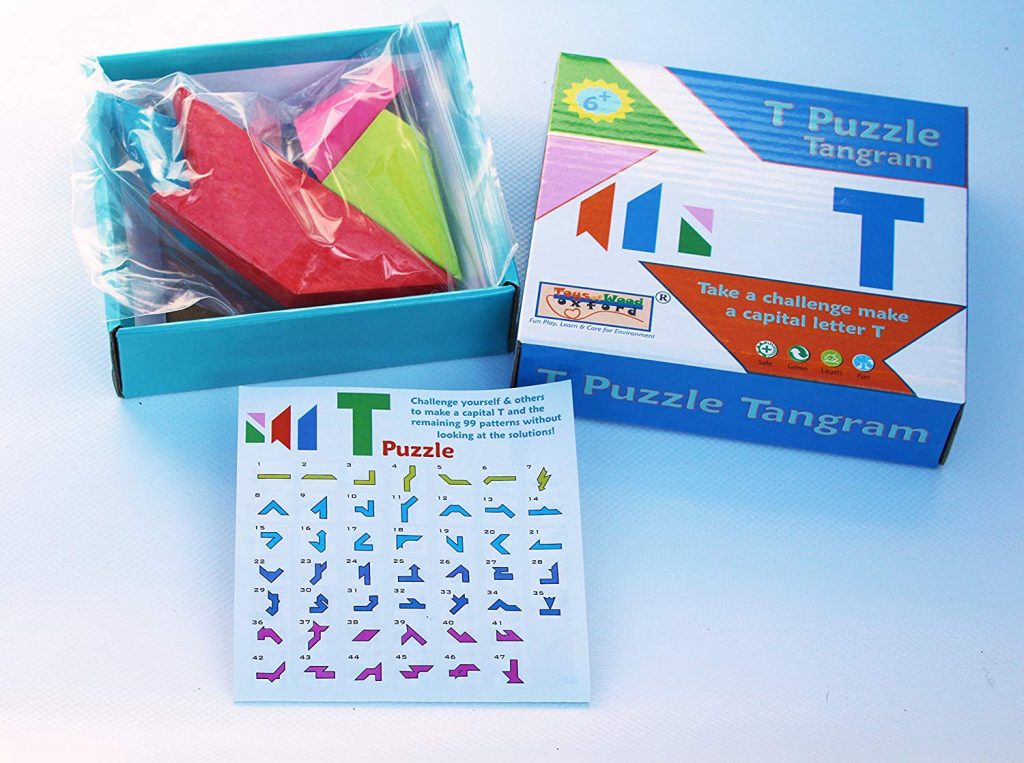 Pentominoes y Tangram T, de Toys of Wood
