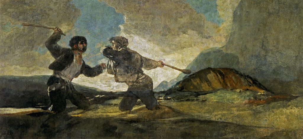 Duelo a garrotazos, de Francisco de Goya