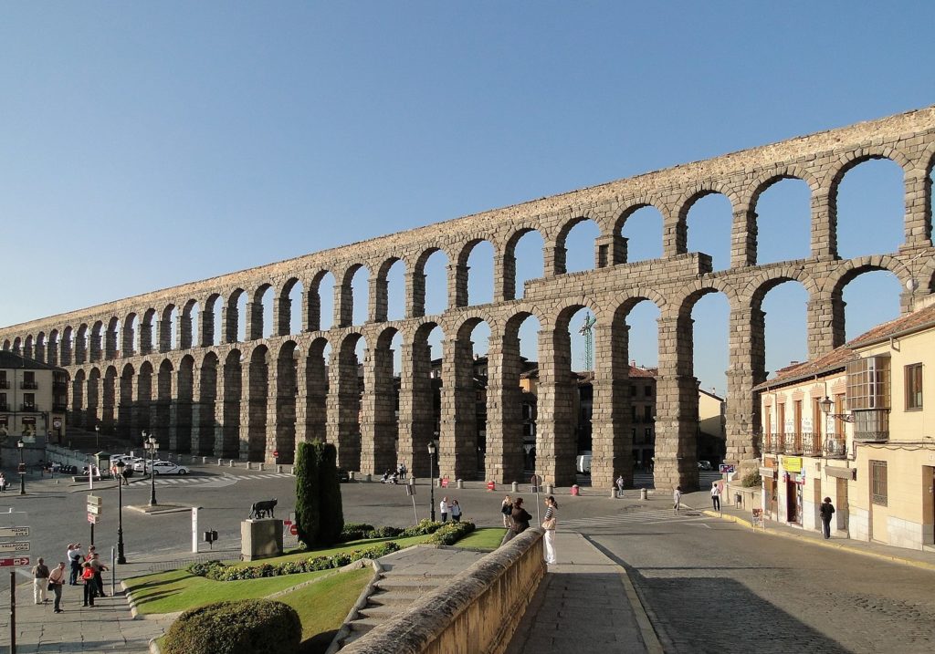 El acueducto, en Segovia