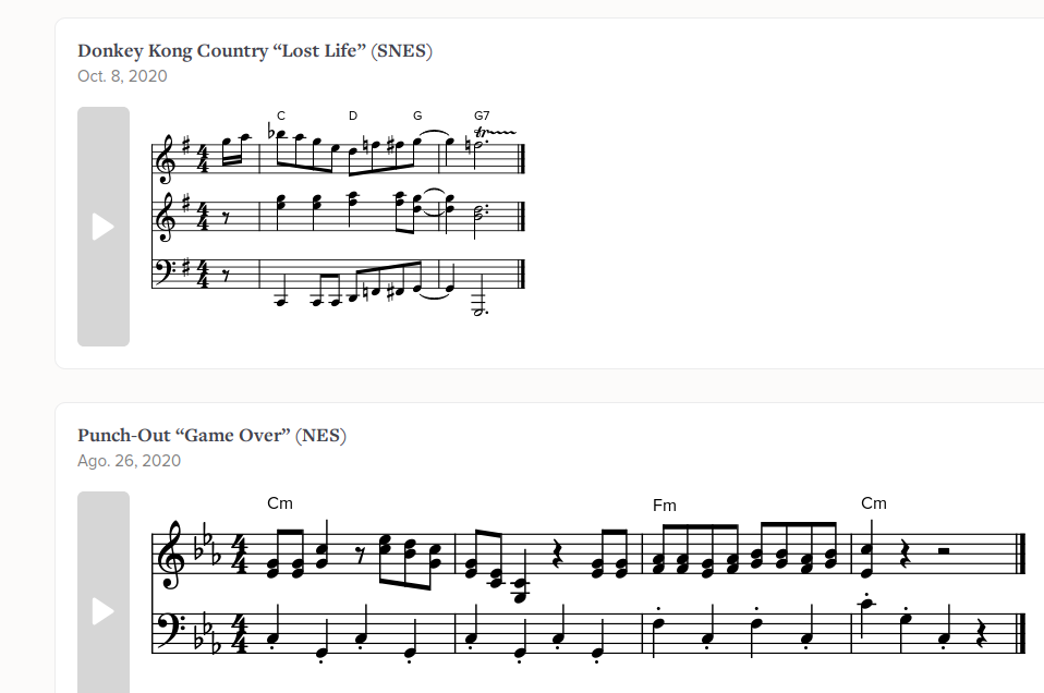 La música de los videojuegos, en partitura