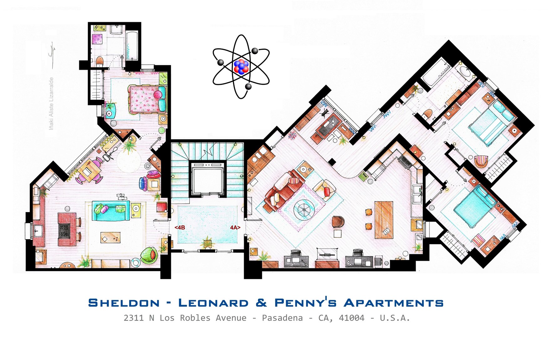 El plano de esa casa de tu peli (o serie) favorita