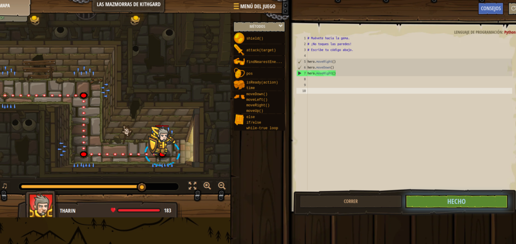 Code Combat, aprendiendo a programar