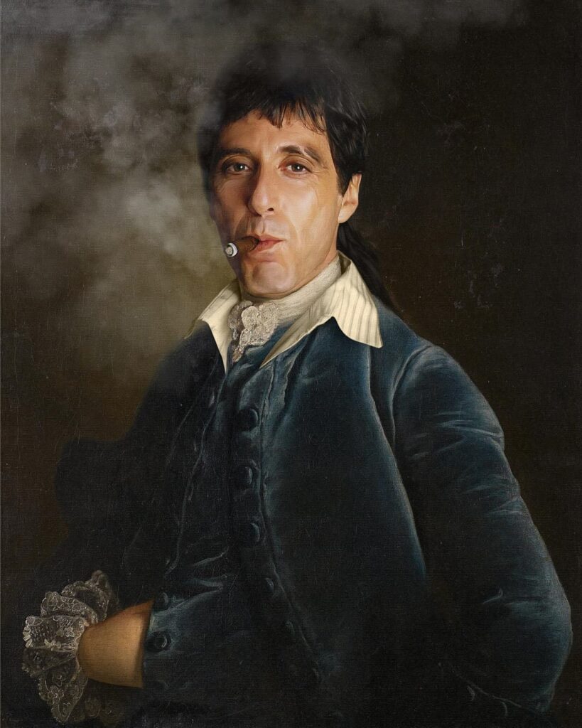 Famosos de hoy en pinturas de ayer