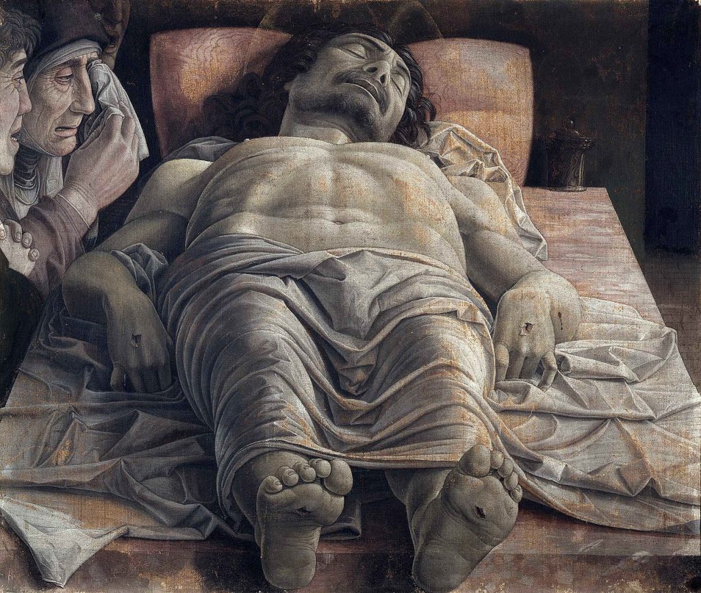 Cristo muerto, de Mantegna