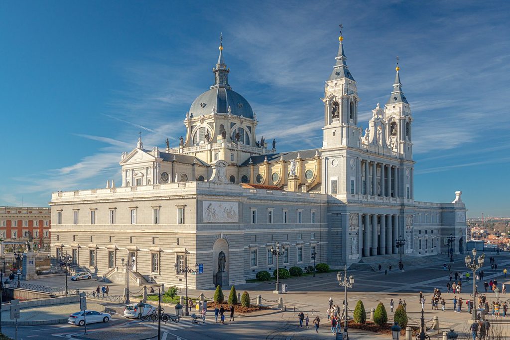 Cúpula de la catedral de la Almudena, en Madrid